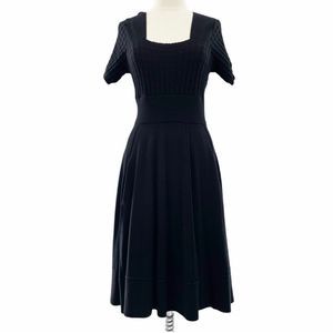 Anne Fontaine Classic Black Knot Midi Dress. Absolutely gorgeous!